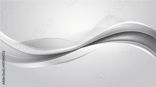 Elegant and ethereal, an abstract wave flows gracefully against a subtle gradient background, capturing a sense of fluidity and movement in a minimalist artistic vision.