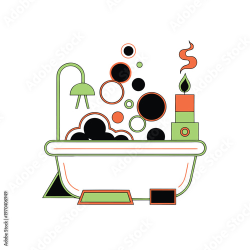 Simple Bath Time Scene