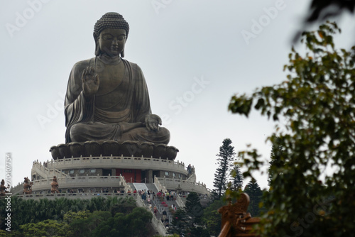Photography The Tian Tan Buddha (Big Buddha) statue at Ngong Ping, Lantau Island, Hong Kong,