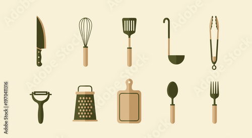 Essential Cooking Utensils Set: Kitchen Tools for Prepare Food at Home