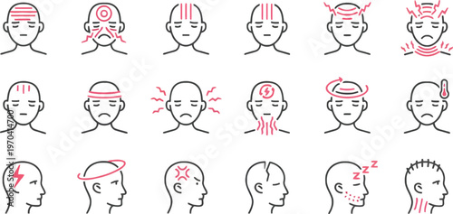 Facial expression studies a grid of head sketches demonstrating emotional range and anatomical detail