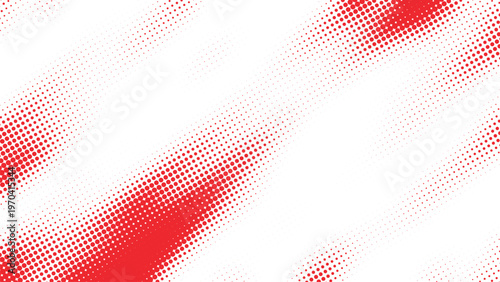 Abstract red halftone diagonal pattern, bold dotted stripe texture, modern pop art background, vibrant geometric design, dynamic minimal digital composition