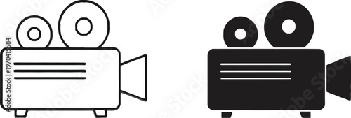 Vintage film camera illustration a nostalgic look at classic cinematography equipment