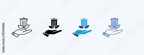 Clean Environment Multiple Icon Illustration Vector