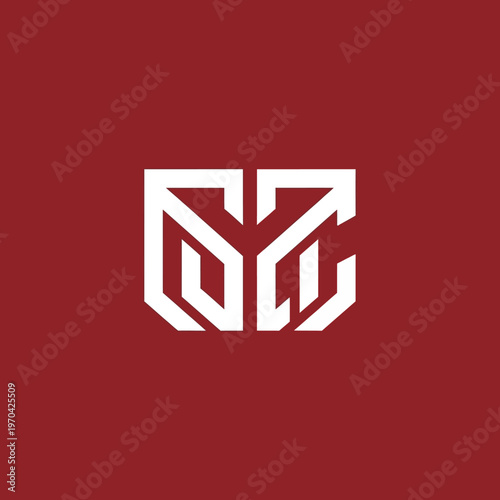 Modern Geometric Logo Design MC Monogram.