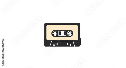 Retro Audio Cassette Tape Music Storage Device.