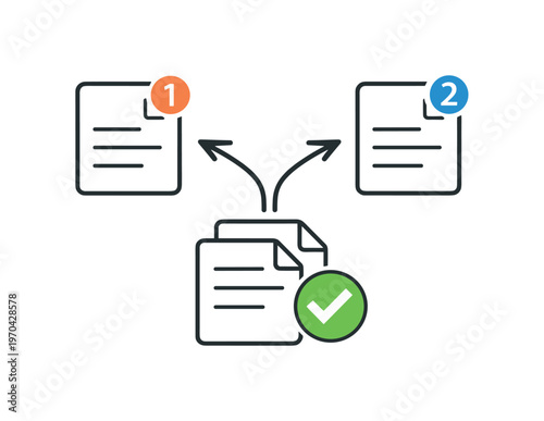 Optimistic concurrency control and version mismatch handling in distributed data systems during simultaneous updates, two simple document versions