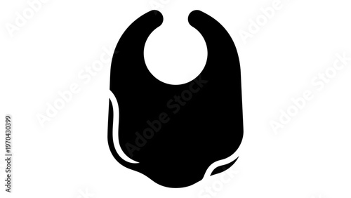 Baby bib cloth icon