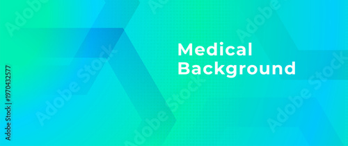 Abstract healthcare background. Blue green gradient, subtle hexagon pattern. Clean modern medical design. Soft light, smooth color gradation. Professional backdrop for hospital, clinic, presentations