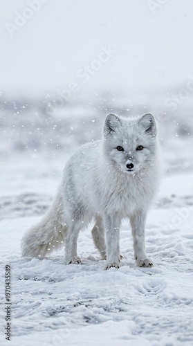 Arctic Fox Snow Rare Winter Wildlife