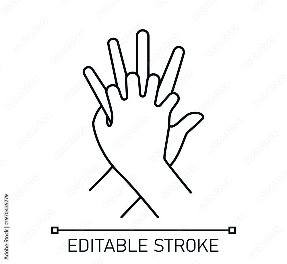 Fototapeta premium Medical Professional CPR On Patient Thin Line Icon