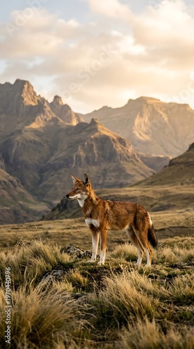 Ethiopian Wolf Highlands Rare Wildlife Predator