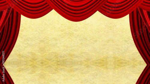 赤い幕のステージ