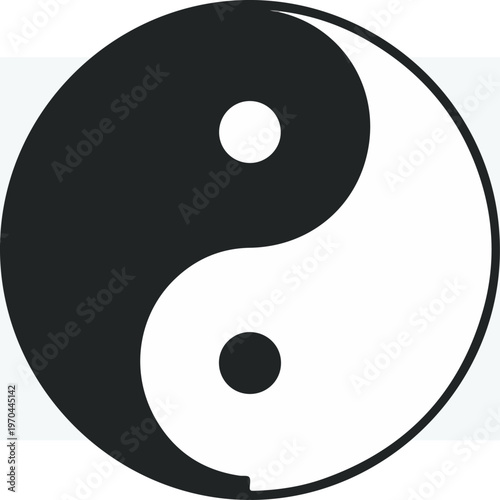 Yin Yang Symbol - A Visual Representation of Balance and Harmony.