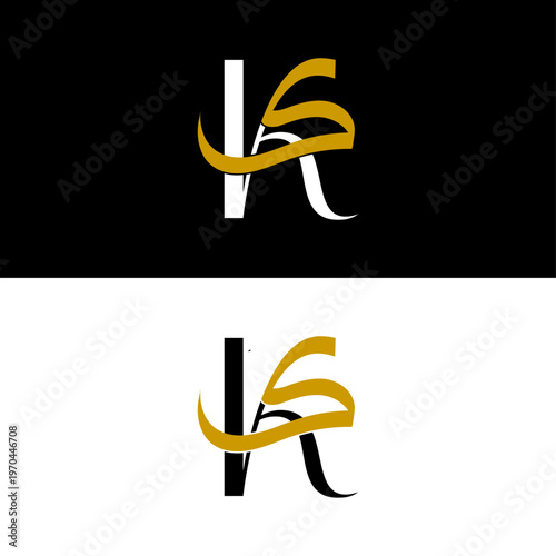 K and Kaaf Monogram Logo Vector Luxury Alphabet Branding Design