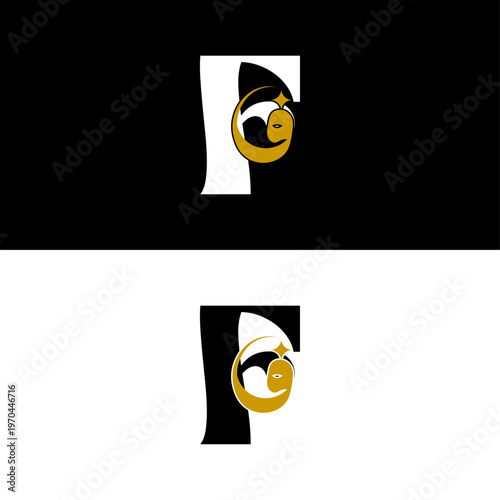 F and Faa Monogram Logo Vector Luxury Alphabet Branding Design
