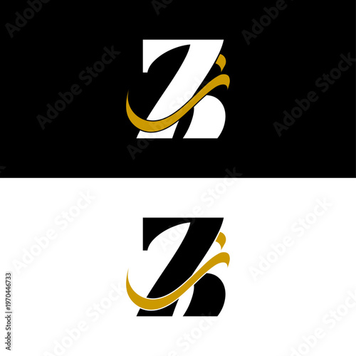 Z and Zaa Monogram Logo Vector Luxury Alphabet Branding Design