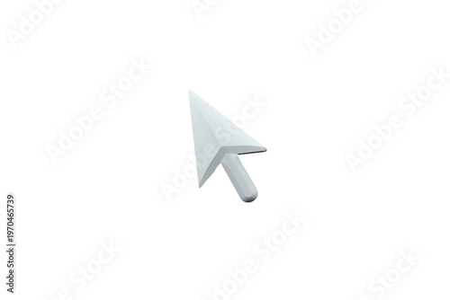Free Download 3d computer mouse cursor pointing icon for navigation and selection on a transparent background - GFXLoad