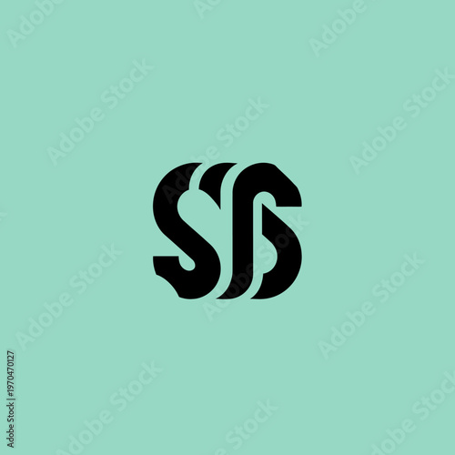 Abstract SSS Monogram Logo Design.