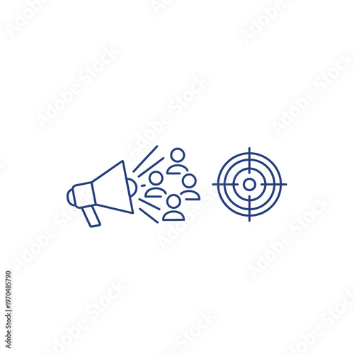 Marketing Campaign Targeting Specific Audience with Megaphone and Target.