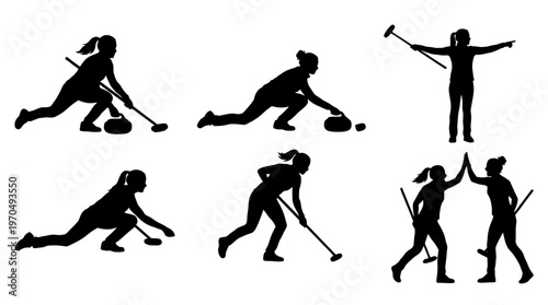 Silhouetted ice hockey players in action across a rink during a fast team sport scene.