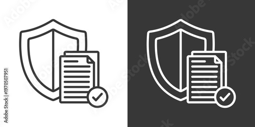 Border Control Icon Set Vector Collection Isolated In Black And White