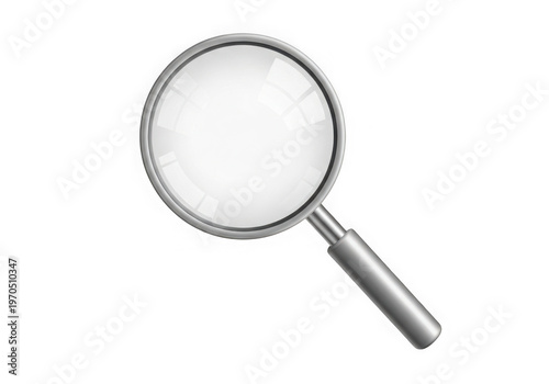 magnifying glass isolated on white