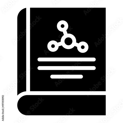 Scientific icon glyph style vector graphic illustration. Suitable for website design, app, template.