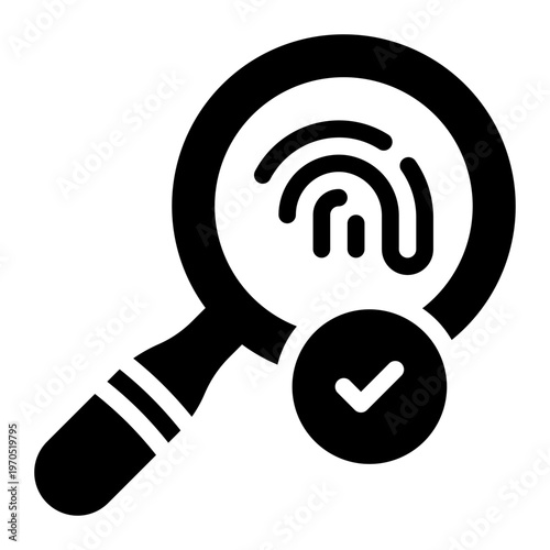 investigation glyph icon