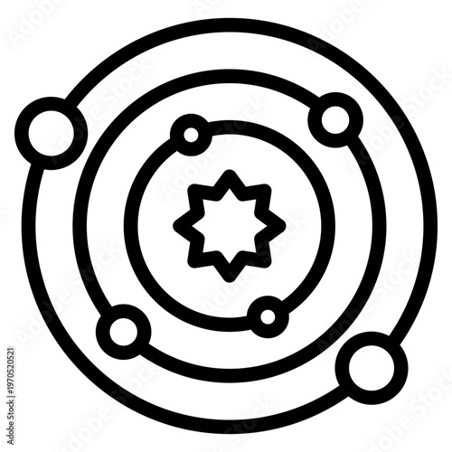 Galaxy icon vector graphic illustration. Suitable for website design, app, template.