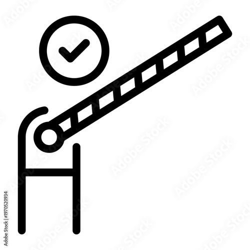 barrier line icon