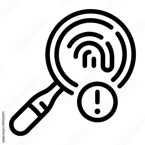 investigation line icon