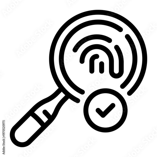 investigation line icon