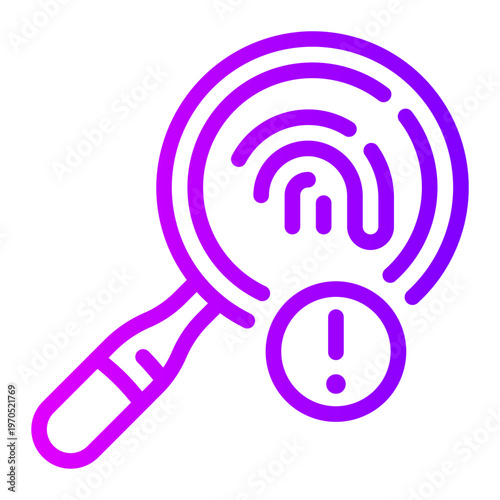 investigation gradient icon