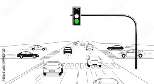 Traffic Light Showing Green Light.