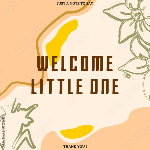 adorable baby shower invitation card template design for celebration