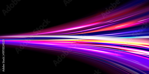 Glowing shiny speed lines effect background with light trail wave dynamic motion streaks futuristic abstract energy lines for modern digital design backdrop