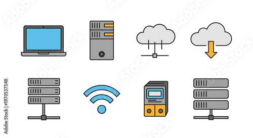 Cloud computing technology network servers.