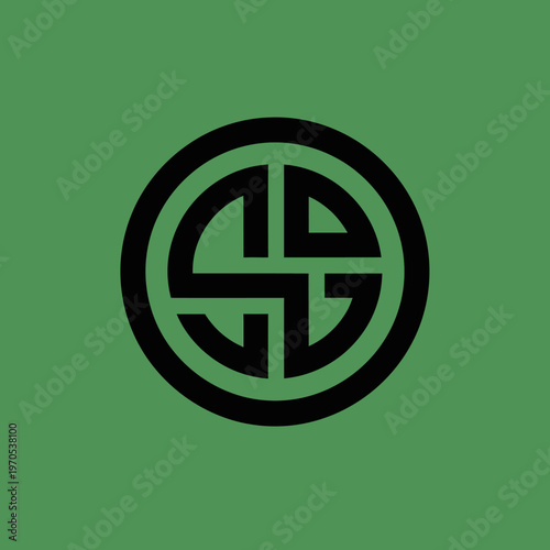 Circular Celtic Knot Symbol Abstract Design.