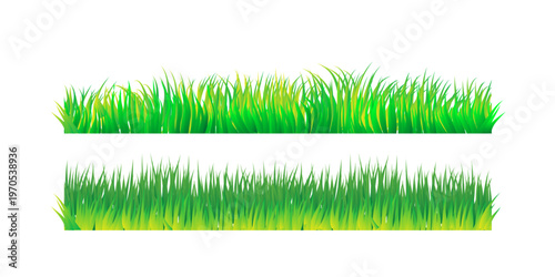 Green grass weed plants for lawn spring summer field garden meadow borders and tufts fresh blades natural landscape elements collection for outdoor design