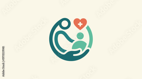 Caring Hands Logo Representing Healthcare and Support