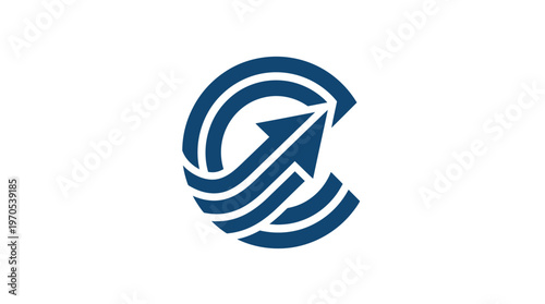 Abstract Logo Representing Growth and Development
