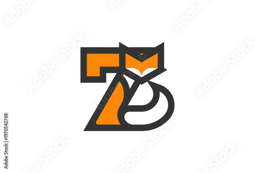 Letter Z Fox Logo, Fox with Letter Z combination, Fox Logo Design, vector illustration