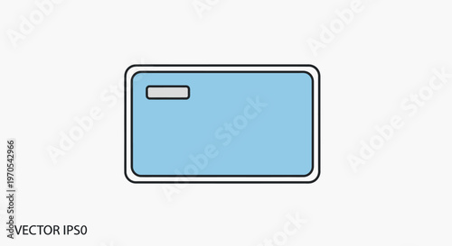 Vector illustration of a smart card.