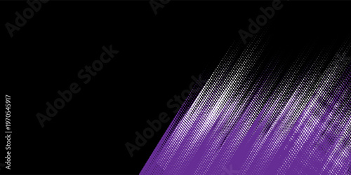 Tableau sur toile car sticker pattern black purple brush wrap abstract banner sporty lines purple black color combination grunge brush pattern design, vector illustration