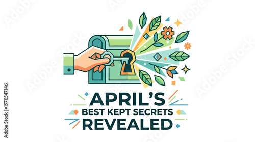 April's Best Kept Secrets Revealed Treasure Chest and Key
