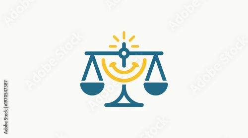 Smiling Scales of Justice Logo