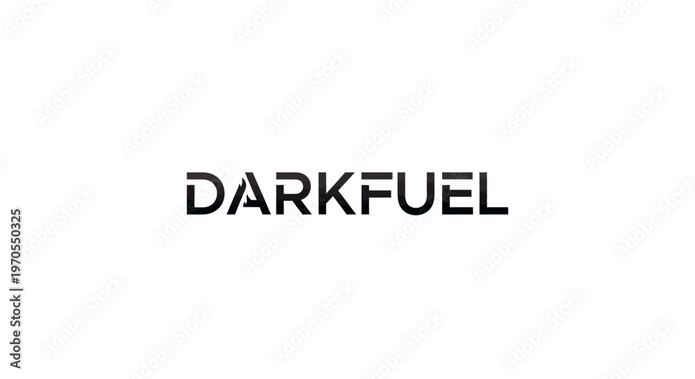 Fototapeta premium Darkfuel Logo Design Minimalist Modern Typography.