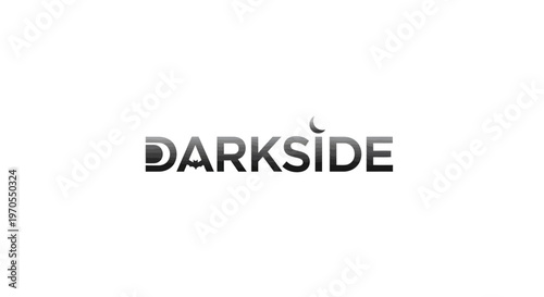 Darkside Logo Design Minimalist Typography.