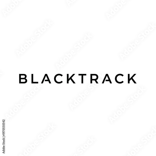 Blacktrack wordmark logo on white background.